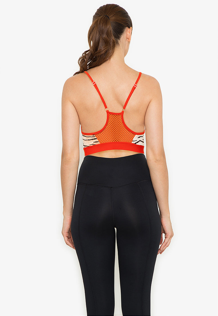 FOXY FELINE Raceback Sports Bra