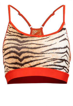 FOXY FELINE Raceback Sports Bra