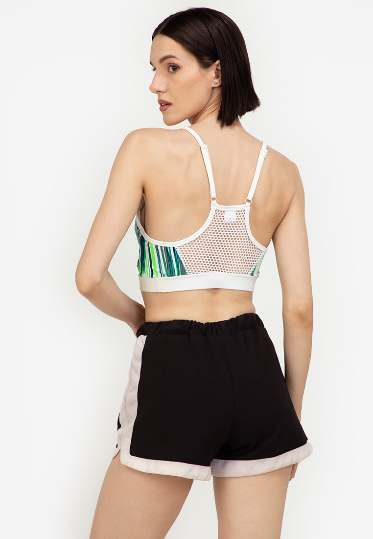 WHITE HYACINTH Racerback Sports Bra